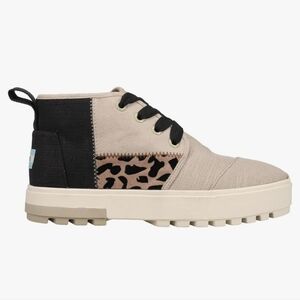 TOMS Womens Botas Lug Lace Up Sneakers Shoes Casual - Grey